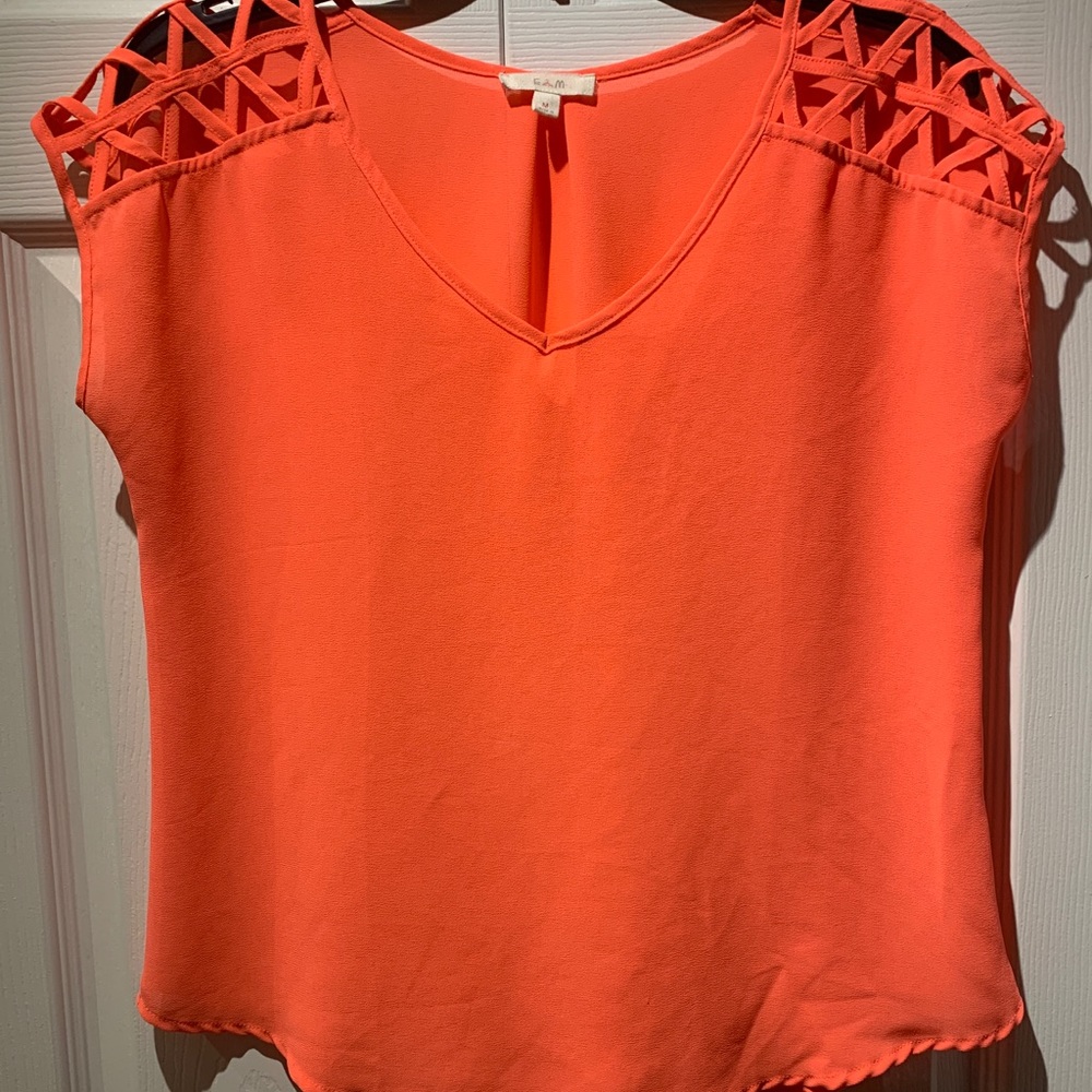 Electric Pink Flow Top
